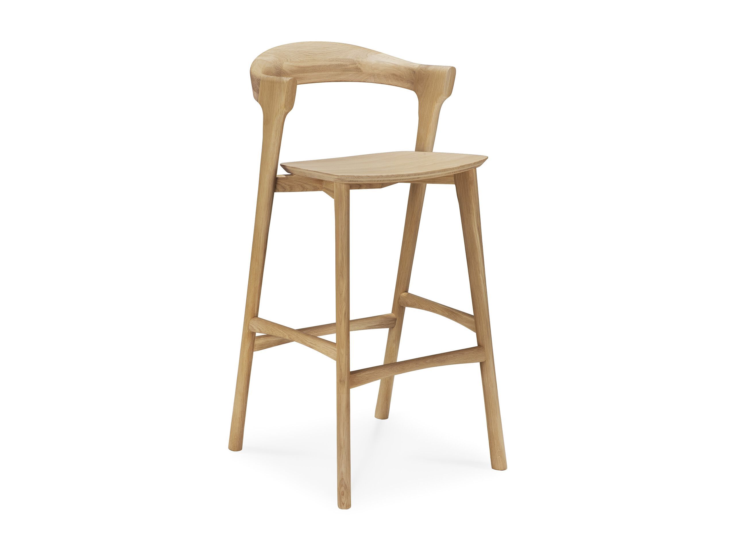 Высокий дубовый стул со спинкой Ethnicraft Bok ARCH-00136596