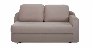 Кушетка с 1 подлокотником коричневая "Альта" PUSHE  00-3973649 Коричневый