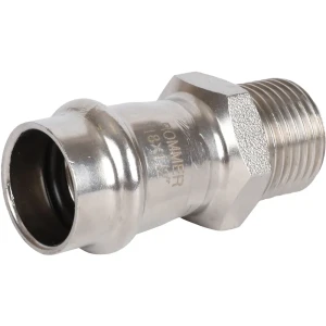 Муфта переходная Rommer 1/2"x18 мм ВПр-НР нержавеющая сталь