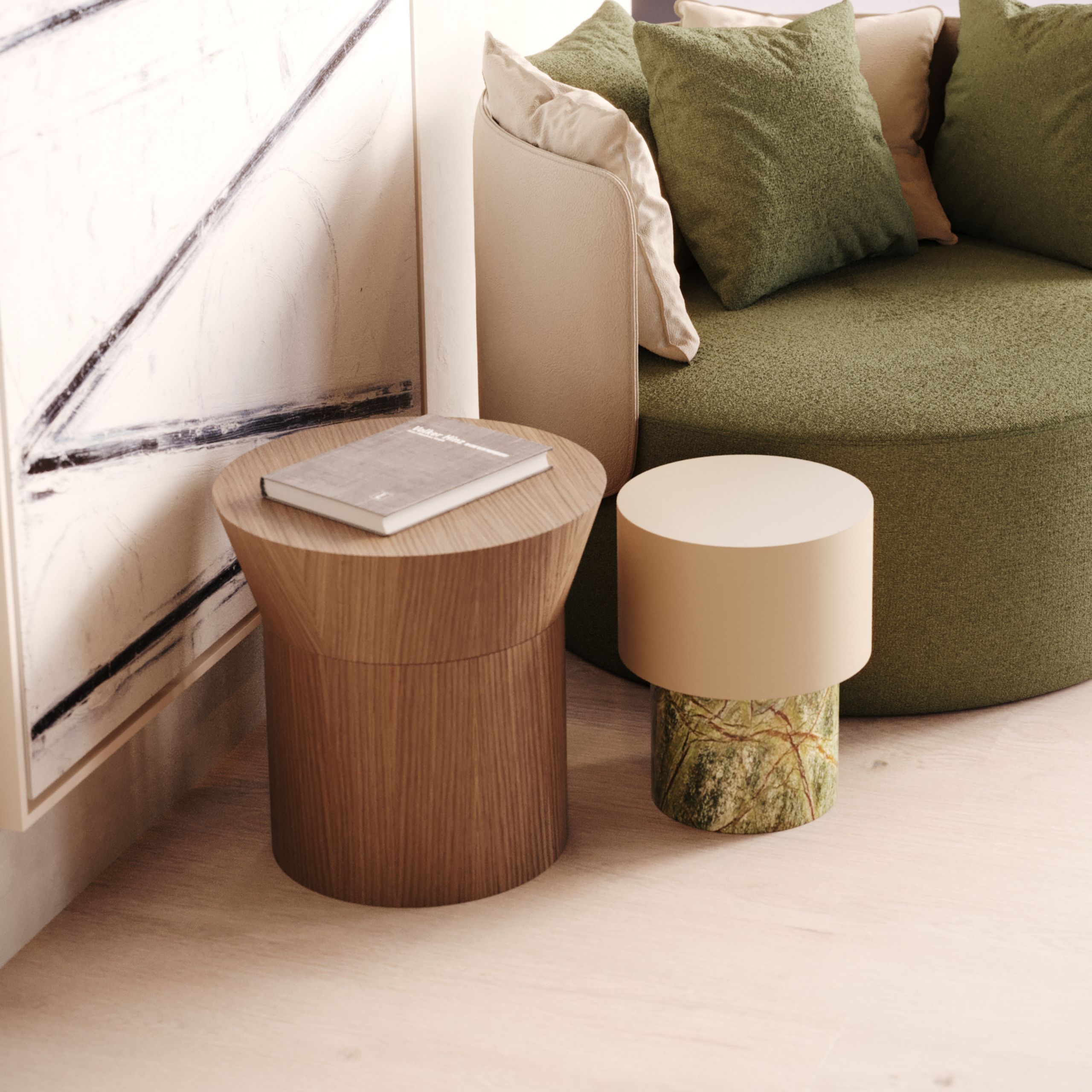 Круглый деревянный журнальный столик Stylish Club Toro ARCH-00037259 - Вид №4