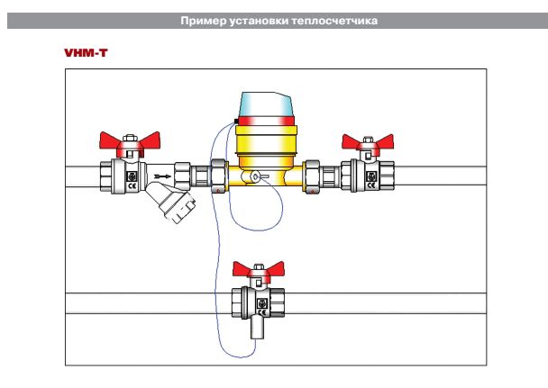 VHM-T-20/2,5/С-O Теплосчетчик квартирный с тахометрическим расходомером и выходом RS 485 VHM-T-С 6268 ... 7813 p VALTEC  - Вид №9