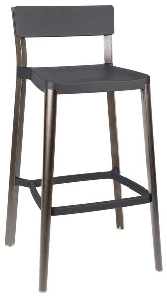 Emeco Высокий барный стул из алюминия и дерева Lancaster sun-id-1464704 - Вид №5