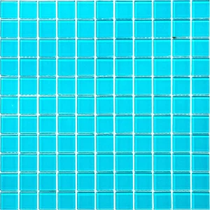 Мозаика стеклянная Natural A-103 30x30 см цвет аквамарин светлый 84830245 STLM-2036433