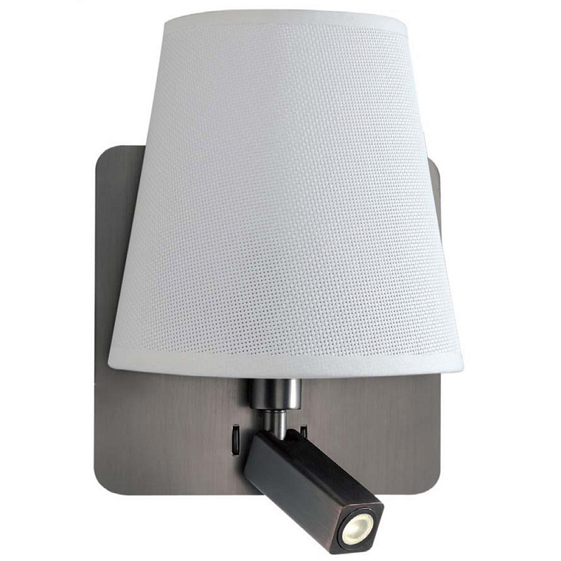 066138 Бра с ридером 5230 белое Mantra Bahia - Вид №1