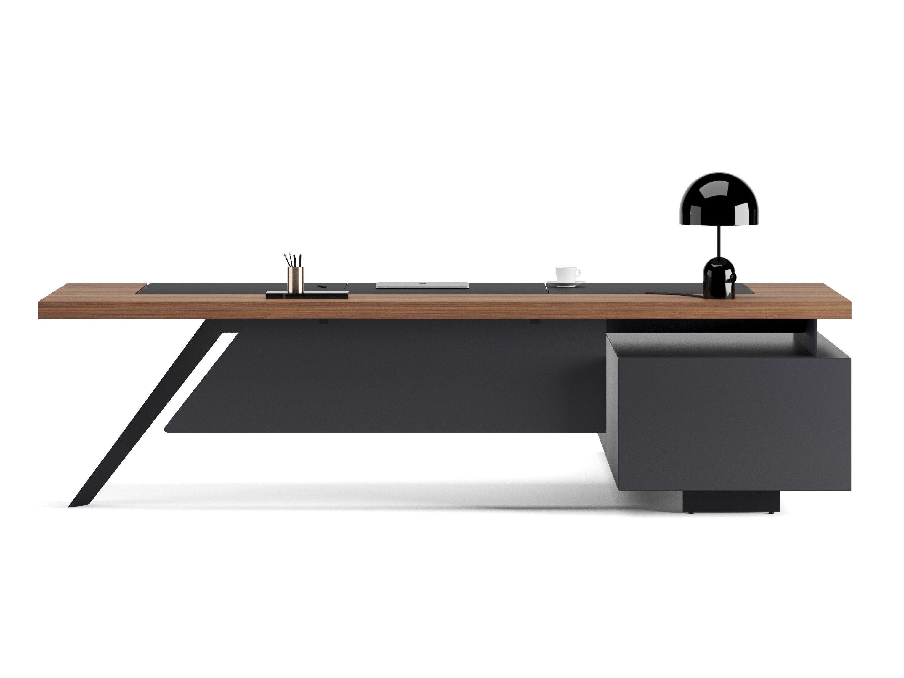 Деревянный угловой рабочий стол с ящиками Ersa ARROW ARCH-00106367