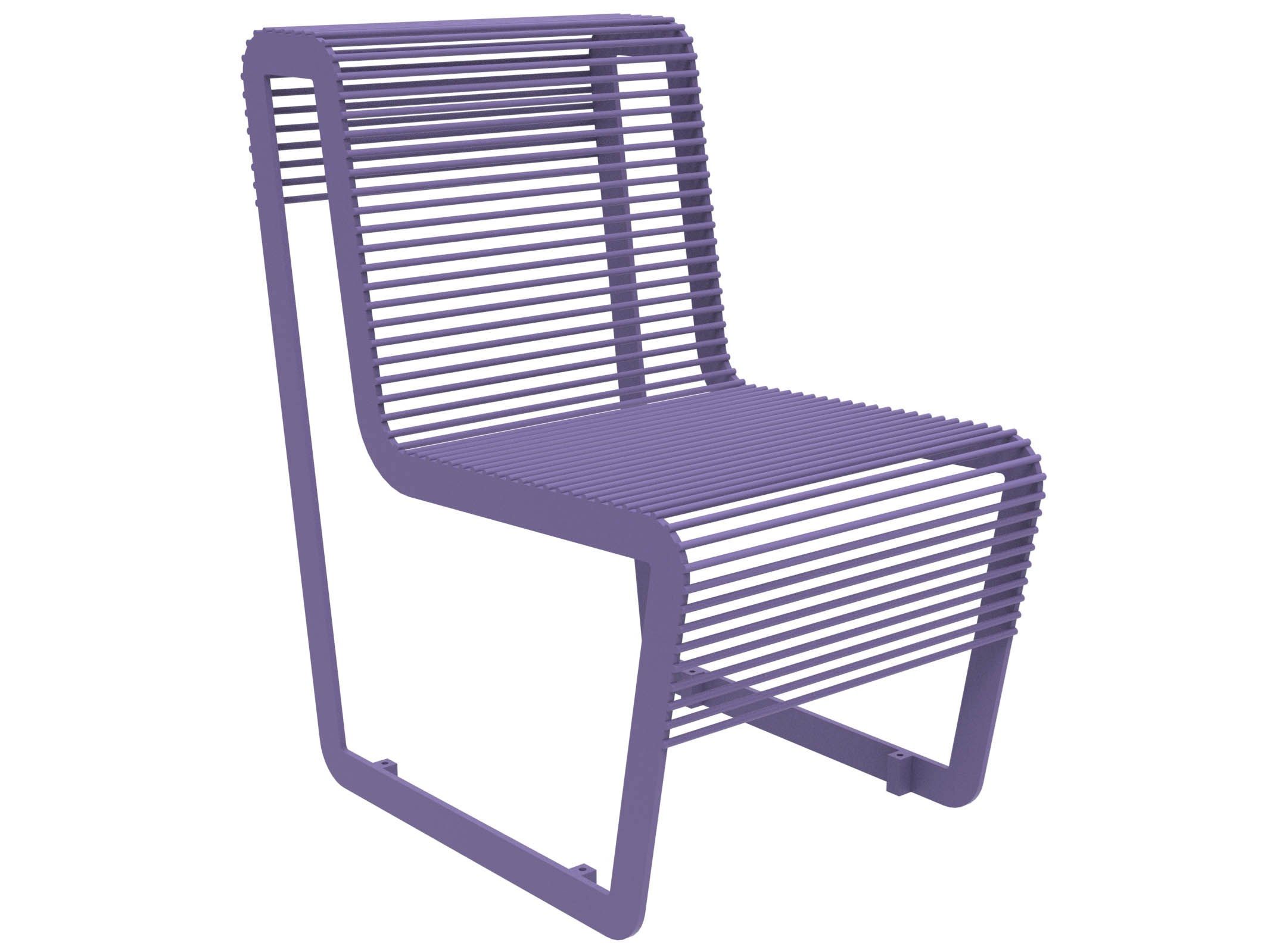 Оцинкованная стальная скамья со спинкой Lazzari Light ARCH-00005945 - Вид №4