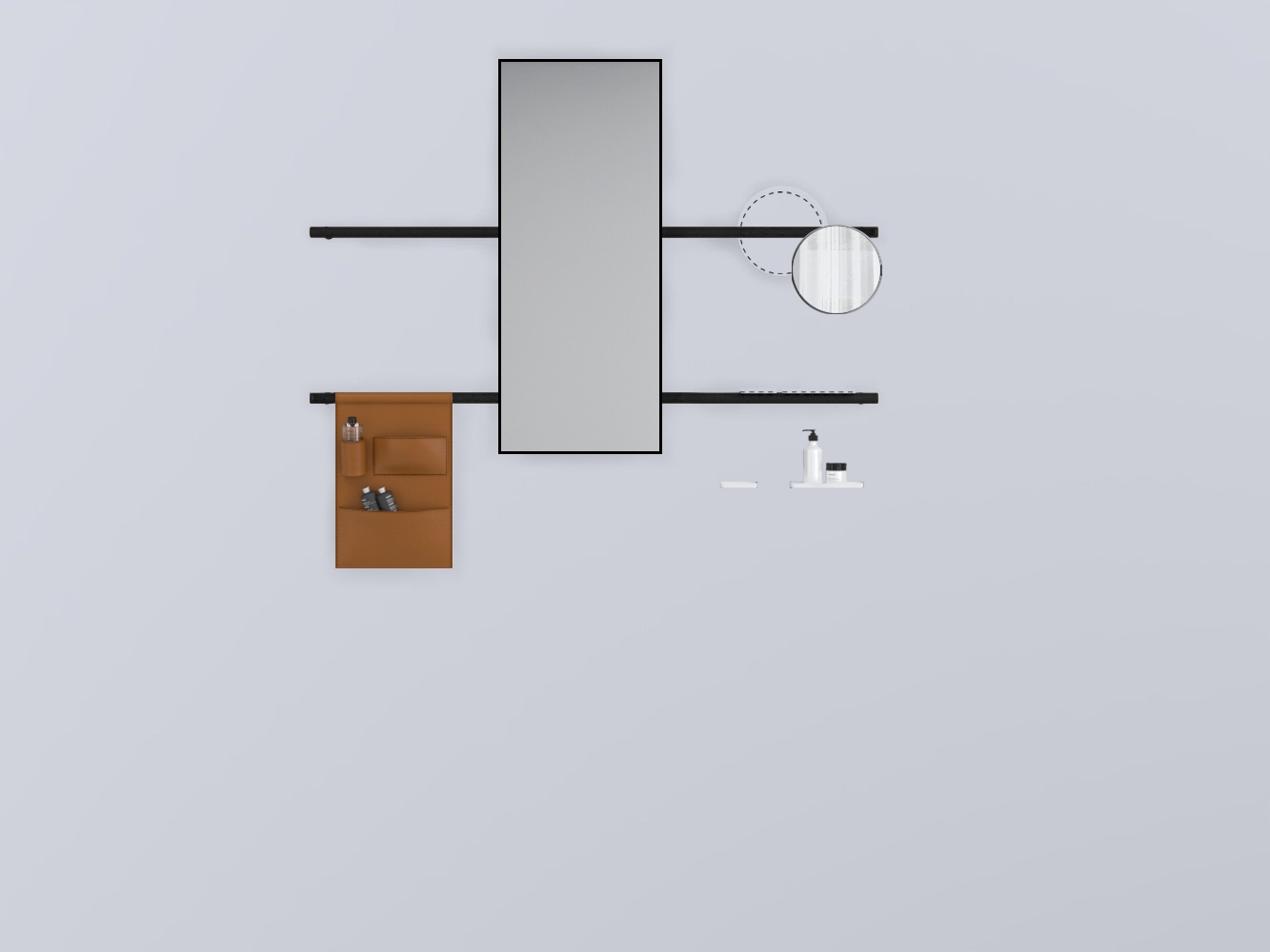 SWSTR-NM+SWSPR-NM+SWSPI-NM+SWM10-BI+SWM20-BI+SWSCR-NA прямоугольный стали cielo Siwa Ceramica Cielo