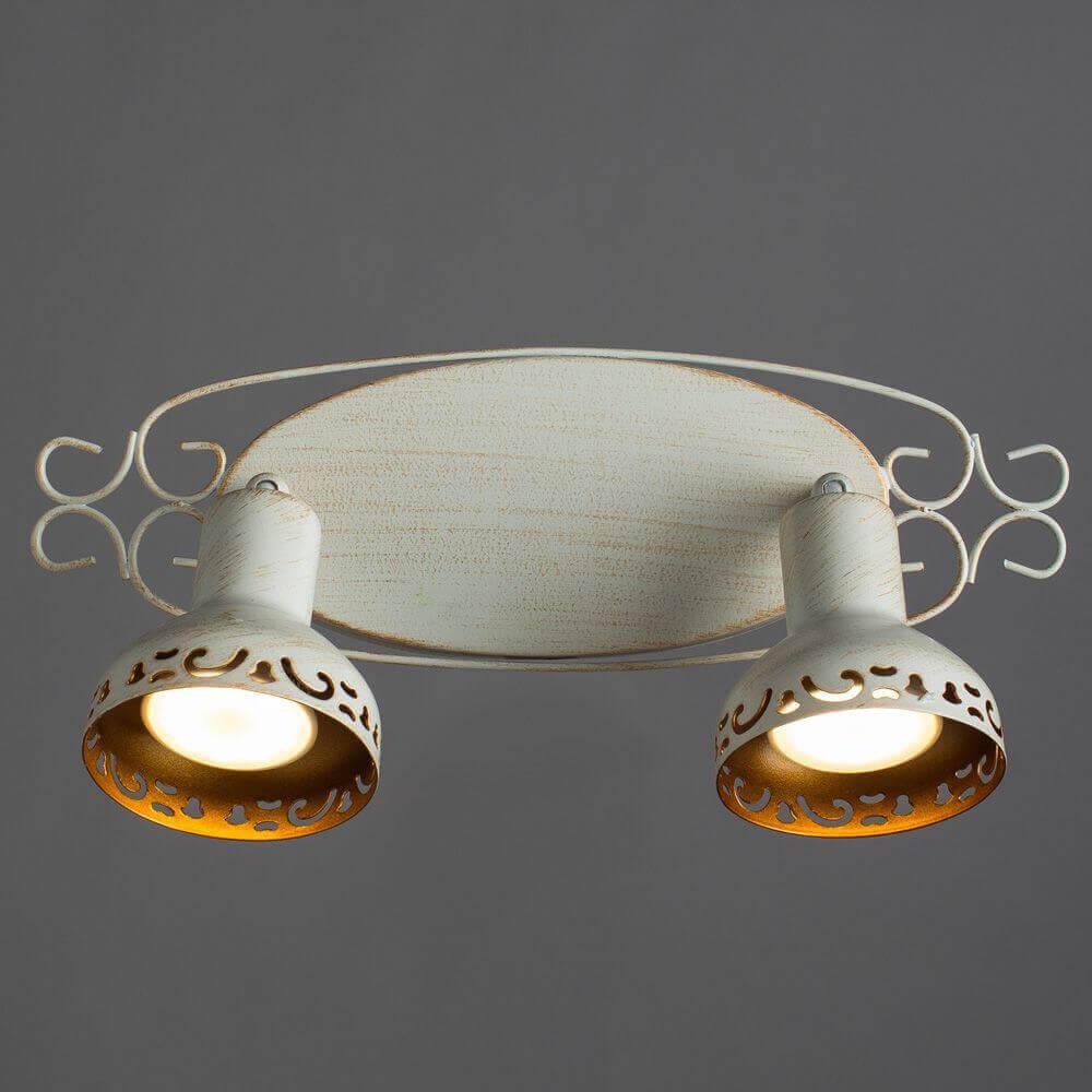 Спот настенный галогеновый на 2 лампы белый Focus White A5219AP-2WG ARTE LAMP FOCUS WHITE 00-3926193 Белый  - Вид №1