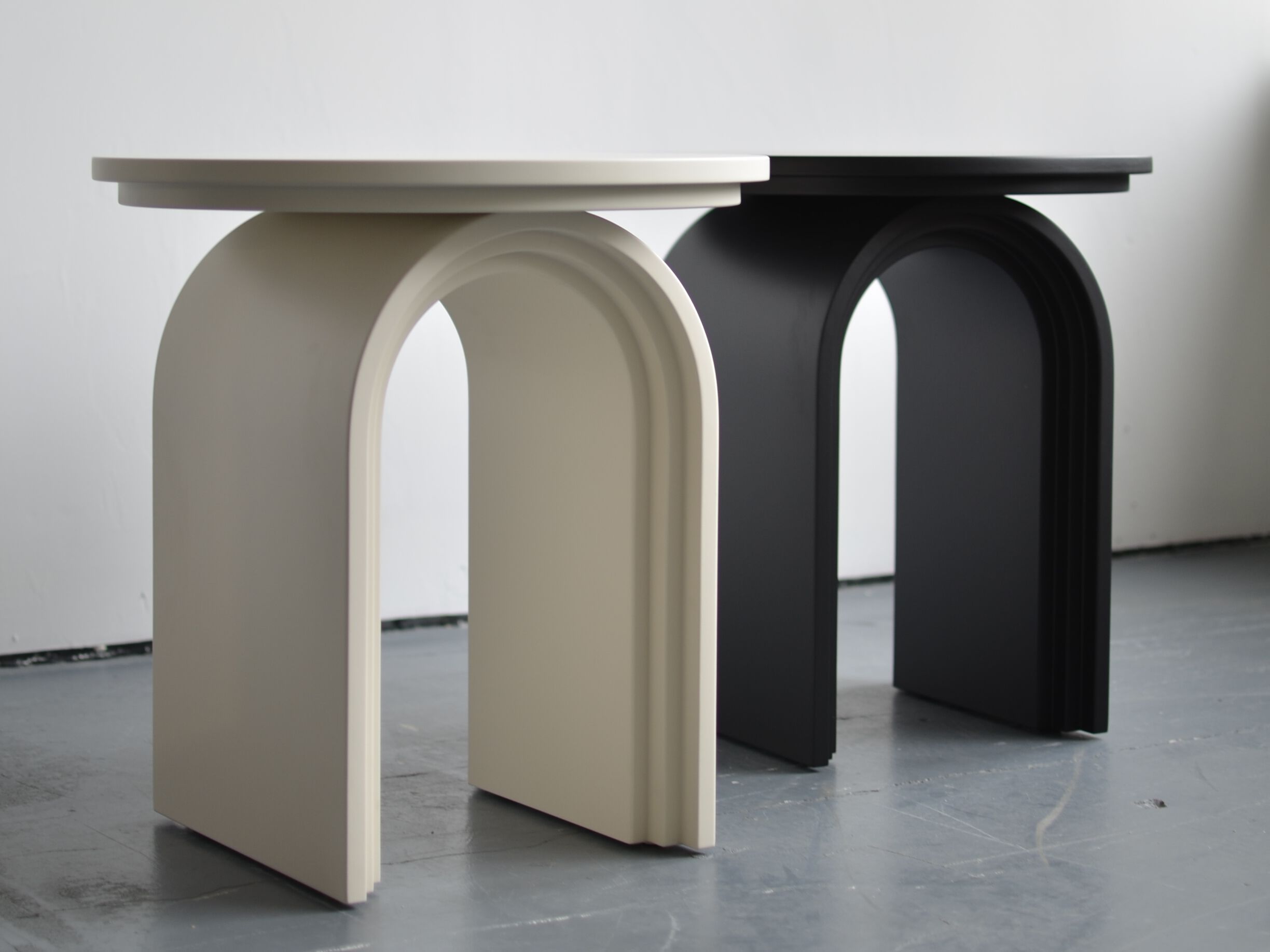 Деревянный круглый журнальный столик DIZA RAINBOW ARCH-00051822 - Вид №2