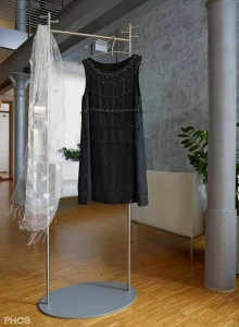 GST1 Вешалка для одежды Twin с овальной опорной плитой, цвет опорной плиты: серый PHOS