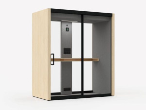 Многосторонняя акустическая офисная кабина со встроенным освещением