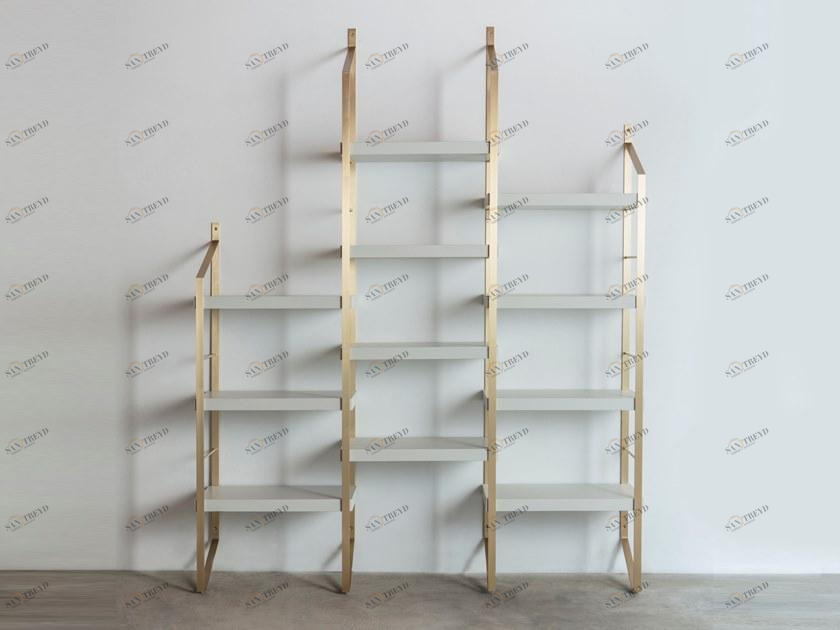 Medulum Модульный открытый книжный шкаф из латуни Step sun-id-1353646