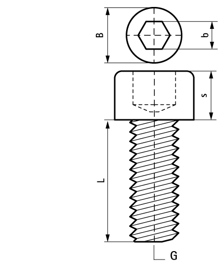6133015 Монтажный элемент BIS Болты с внутренним шестигранником для монтажа профиля WALRAVEN  - Вид №1