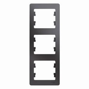 Рамка SYSTEME ELECTRIC Glossa для скрытого монтажа, 3 поста вертикальная 87813575