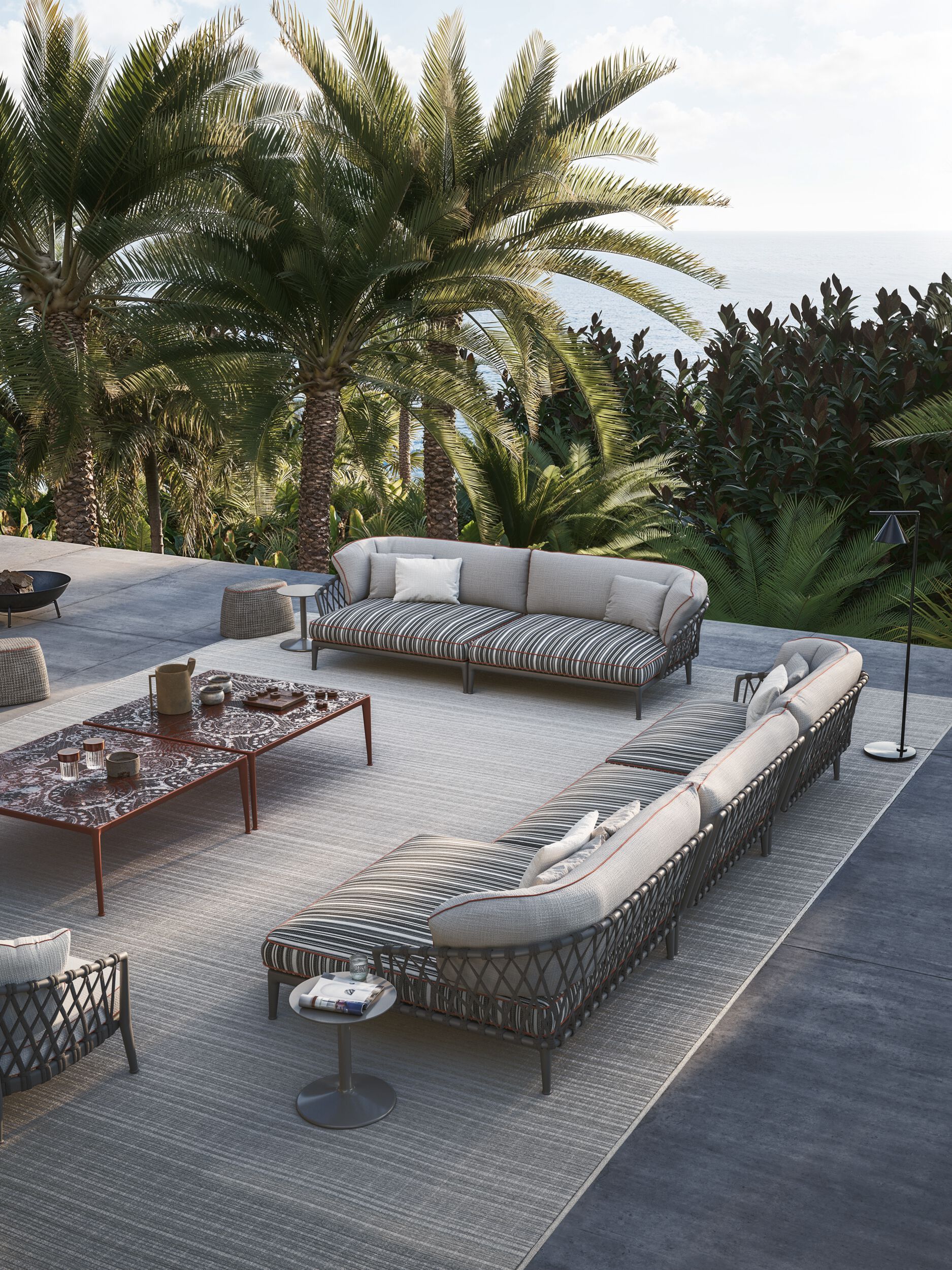 Изогнутый садовый диван B&B Italia Outdoor ARCH-00048908 - Вид №5