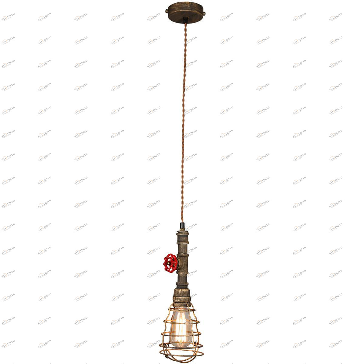 Подвесной светильник Omnilux OML-90516-01 OMNILUX 9051 196361 Коричневый 