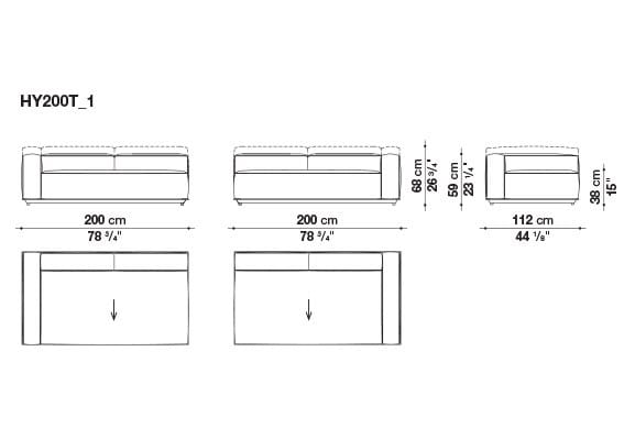 Ткань сад диван B&B Italia Outdoor HYBRID ARCH-00117020 - Вид №21