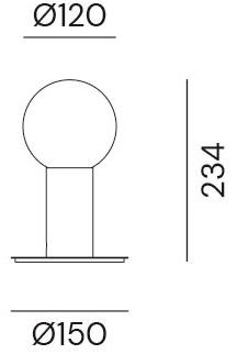 Il Fanale Настольная лампа из латуни Molecola 275.10.ont - Вид №2