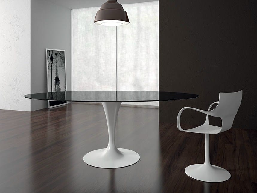 Круглый стеклянный стол Sovet Italia ARCH-00094535 - Вид №4