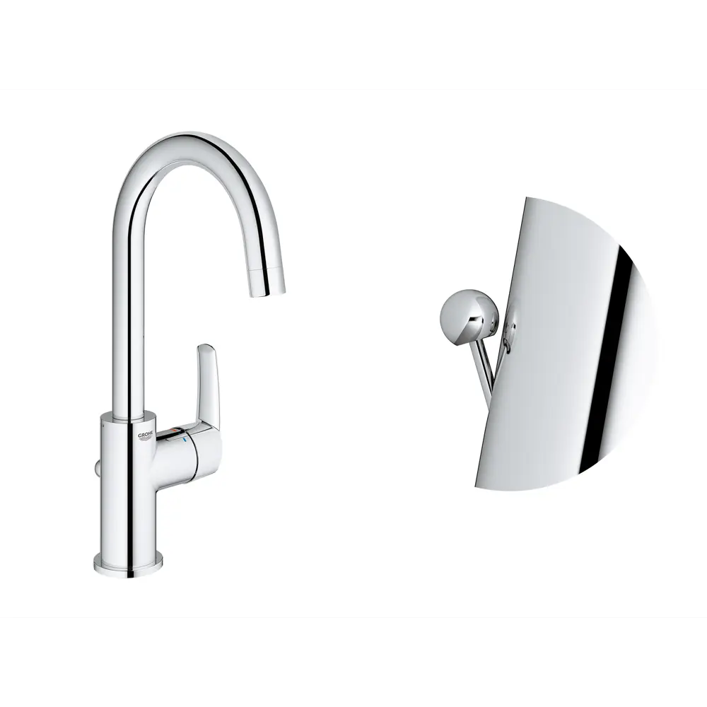 Смеситель для раковины Grohe Start однорычажный с высоким изливом цвет хром 18794412 STLM-2094350  - Вид №4