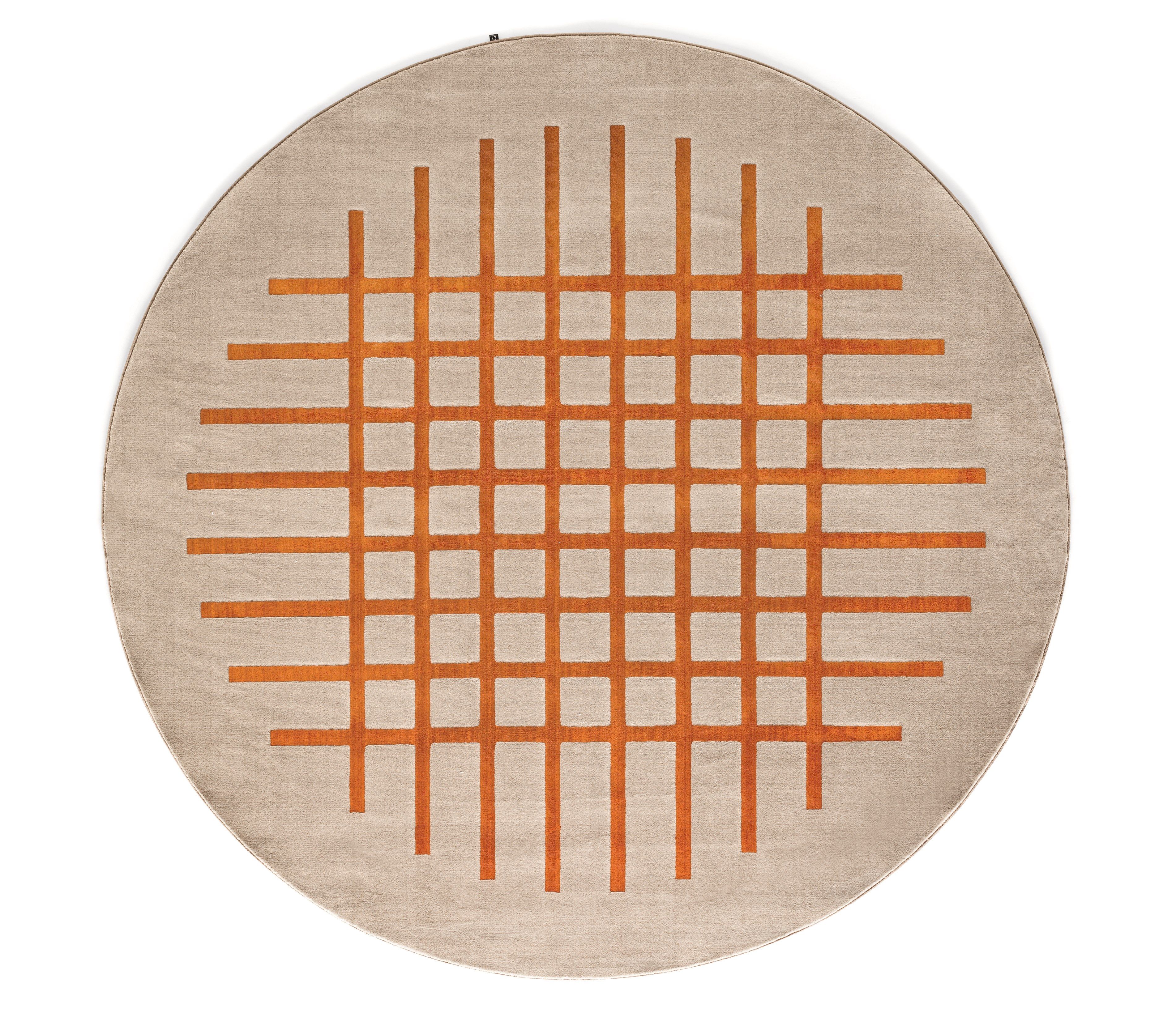 Круглый ковер из полипропилена с геометрическим рисунком Connubia CEK ARCH-00085782 - Вид №1