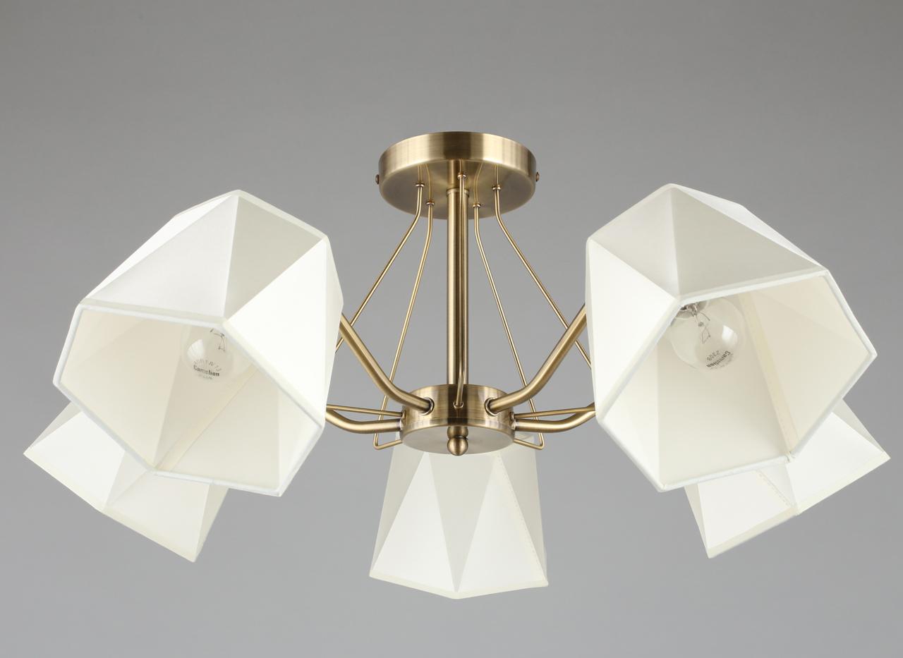 Потолочная люстра Omnilux Rapallo OML-65007-05 OMNILUX RAPALLO 328880 Белый;бронза  - Вид №3