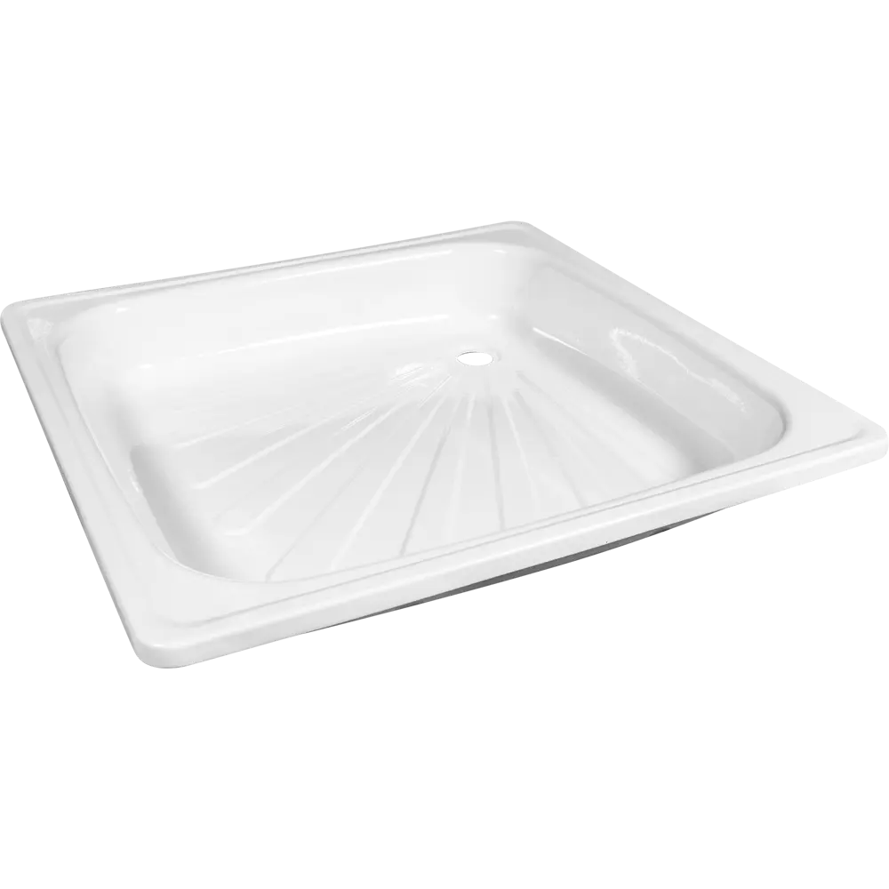 Santreyd Квадратный душевой поддон 80×80 см с антискользящим покрытием 11825104 Стальной STLM-1392047