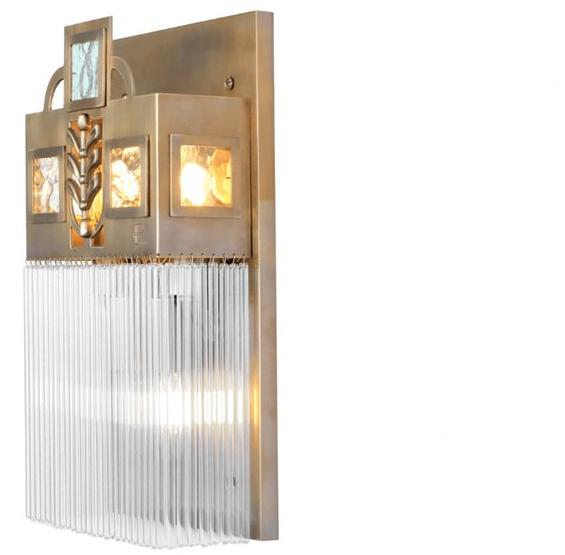 Patinas Lighting Настенный светильник из латуни ручной работы Wiener sun-id-1505870 - Вид №1