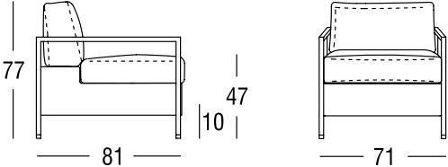 Marac Кресло из ткани со съемным чехлом с подлокотниками sun-id-1470264 - Вид №3