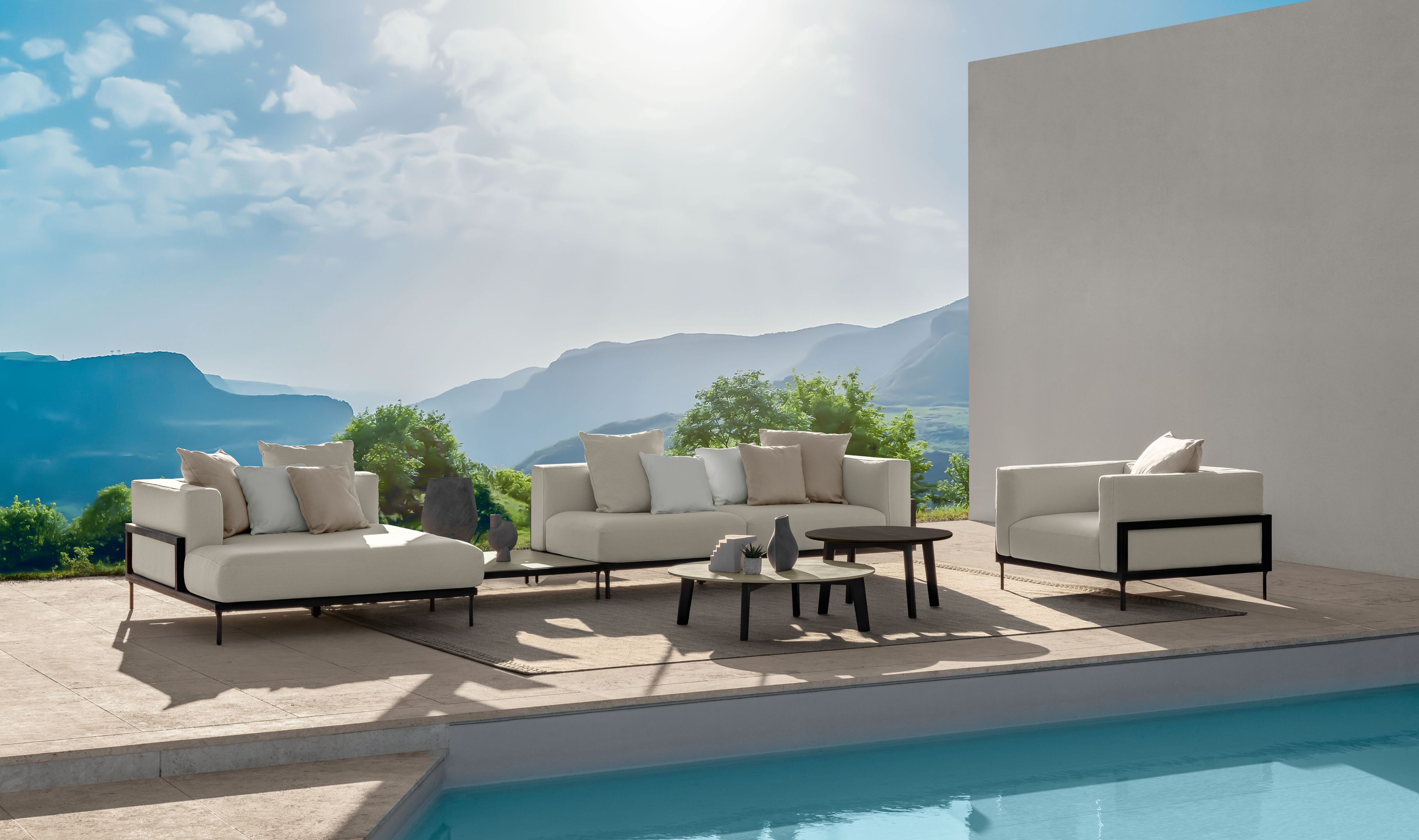 Низкий журнальный столик для сада Talenti CleoSoft-wood ARCH-00101201 - Вид №3