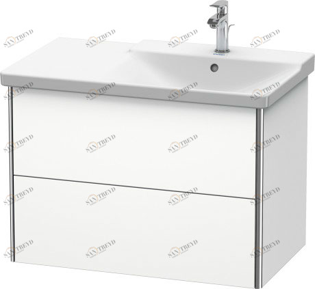 XS418701818 XSquare Тумбочка подвесная Белый матовый, декор Duravit