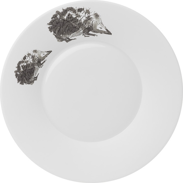 10602544 Hering Berlin Тарелка десертная Hering Berlin "Охота" "Ежи" 18см Фарфор 