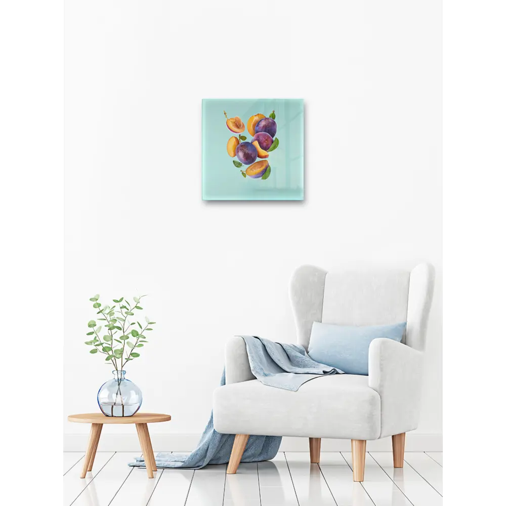 Картина на стекле Сочные сливы 30x30 см POSTERMARKET STLM-2096892 - Вид №4