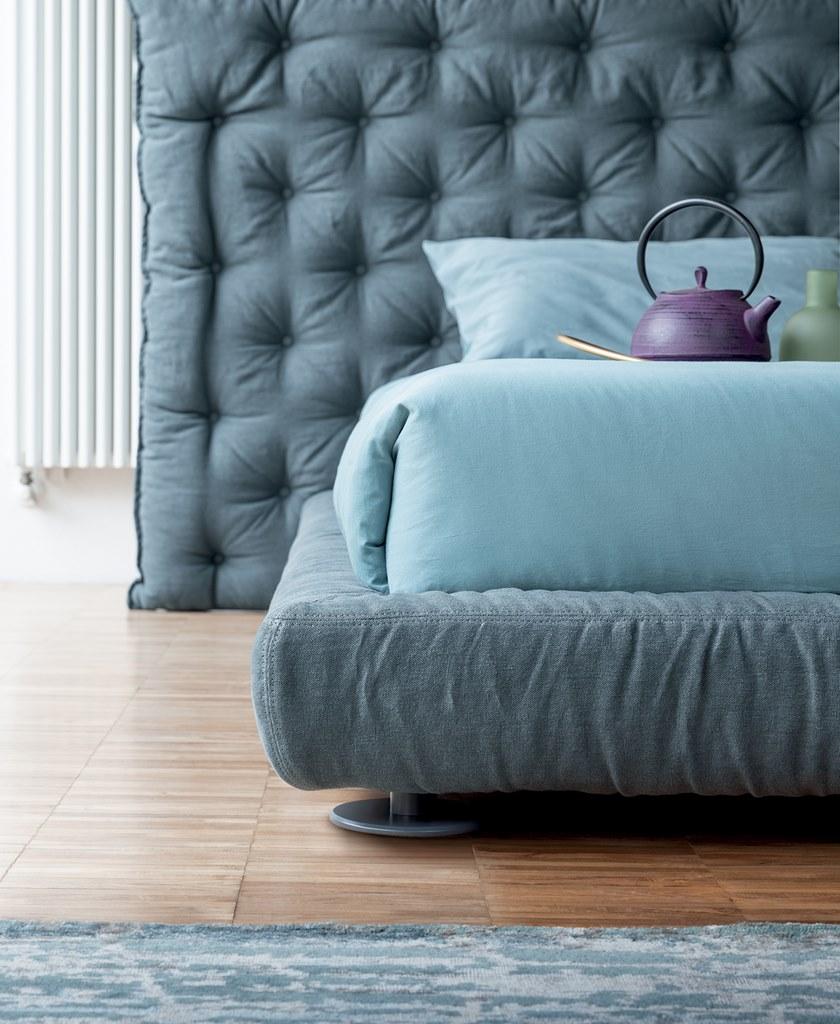 Bonaldo Двуспальная кровать с мягким изголовьем sun-id-1369717 - Вид №4