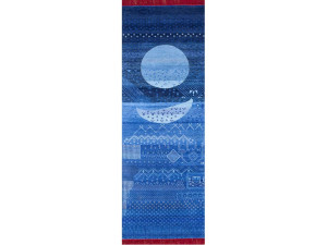 Шерстяной ковер ручной работы с прямоугольным рисунком