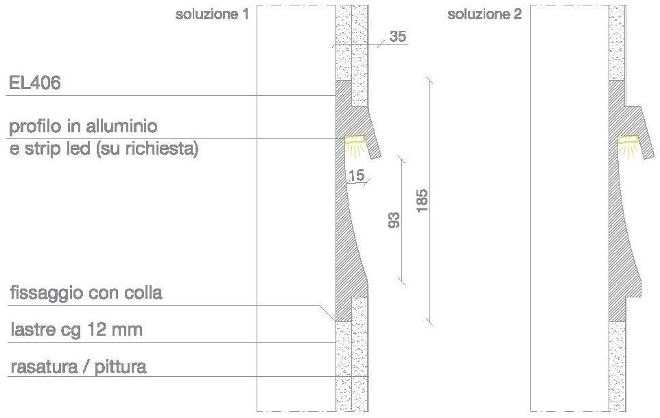 Eleni Встраиваемая линейная лестница для непрямого светодиодного освещения  El406  - Вид №3