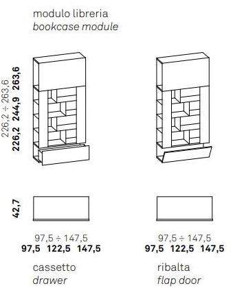 Caccaro Гардероб со столом и витриной Roomy sun-id-1485125 - Вид №3