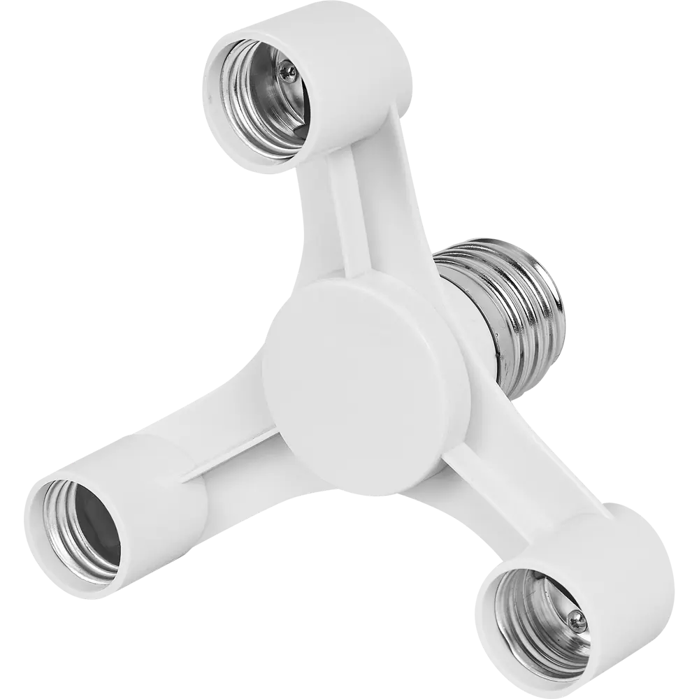 Переходник цокольный Santreyd Е40 на 3 патрона Е27 для мощного освещения 87657891 STLM-1102193