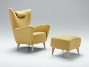 Sits Кресло из ткани с подставкой для ног