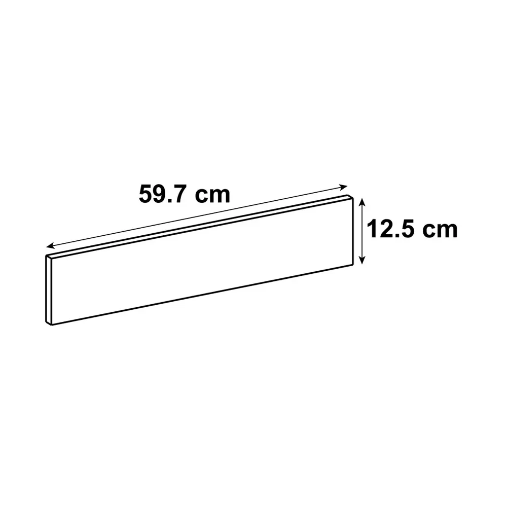 Фасад для кухонного ящика Фатеж 59.7x12.5 см Delinia ID ЛДСП цвет белый STLM-2160845 - Вид №8