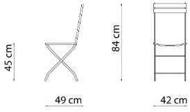 Vermobil Складной металлический садовый стул Step St105 - Вид №6