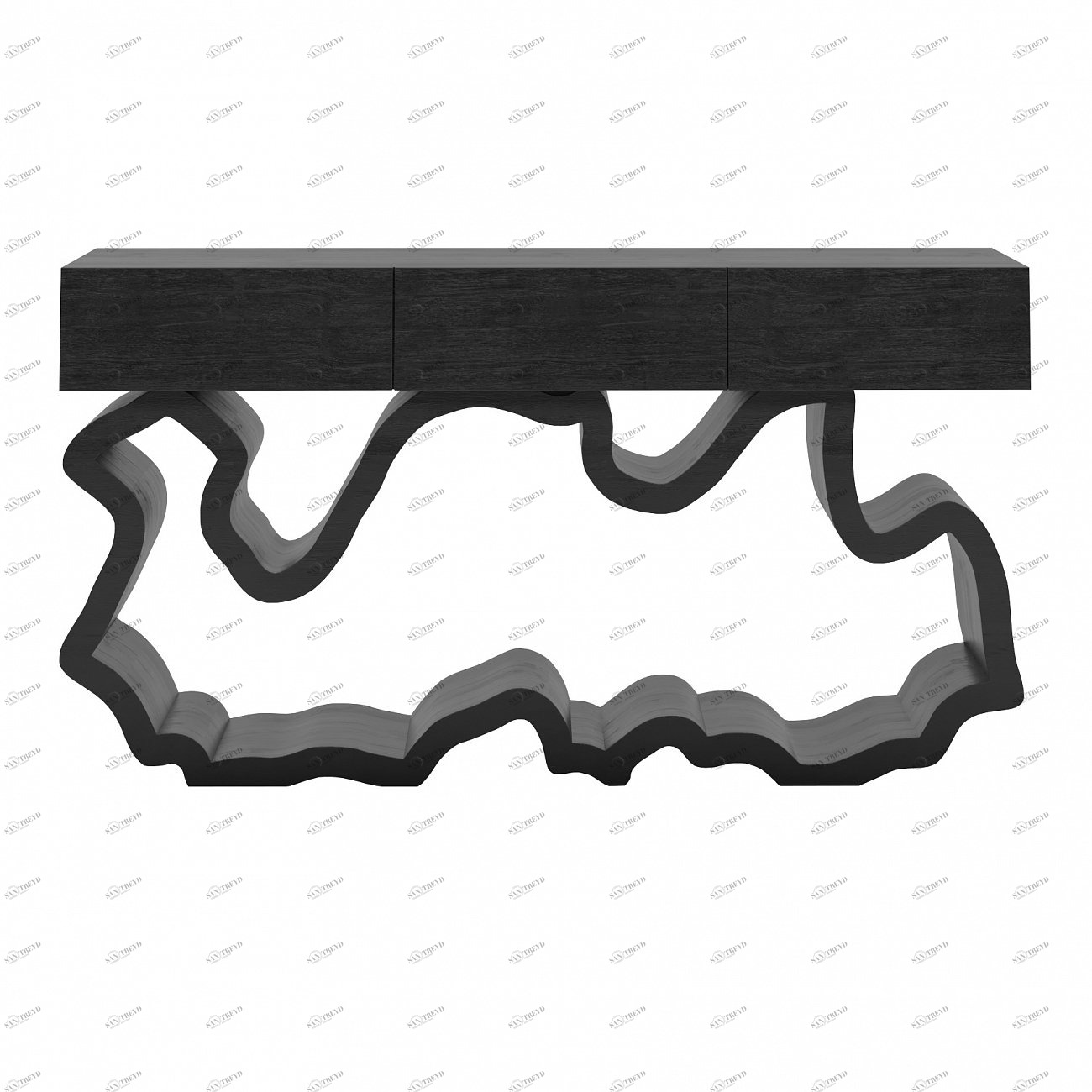 Консоль черная с ящиками "Эклер 2.0" от Odingeniy ODINGENIY  178452 Черный 