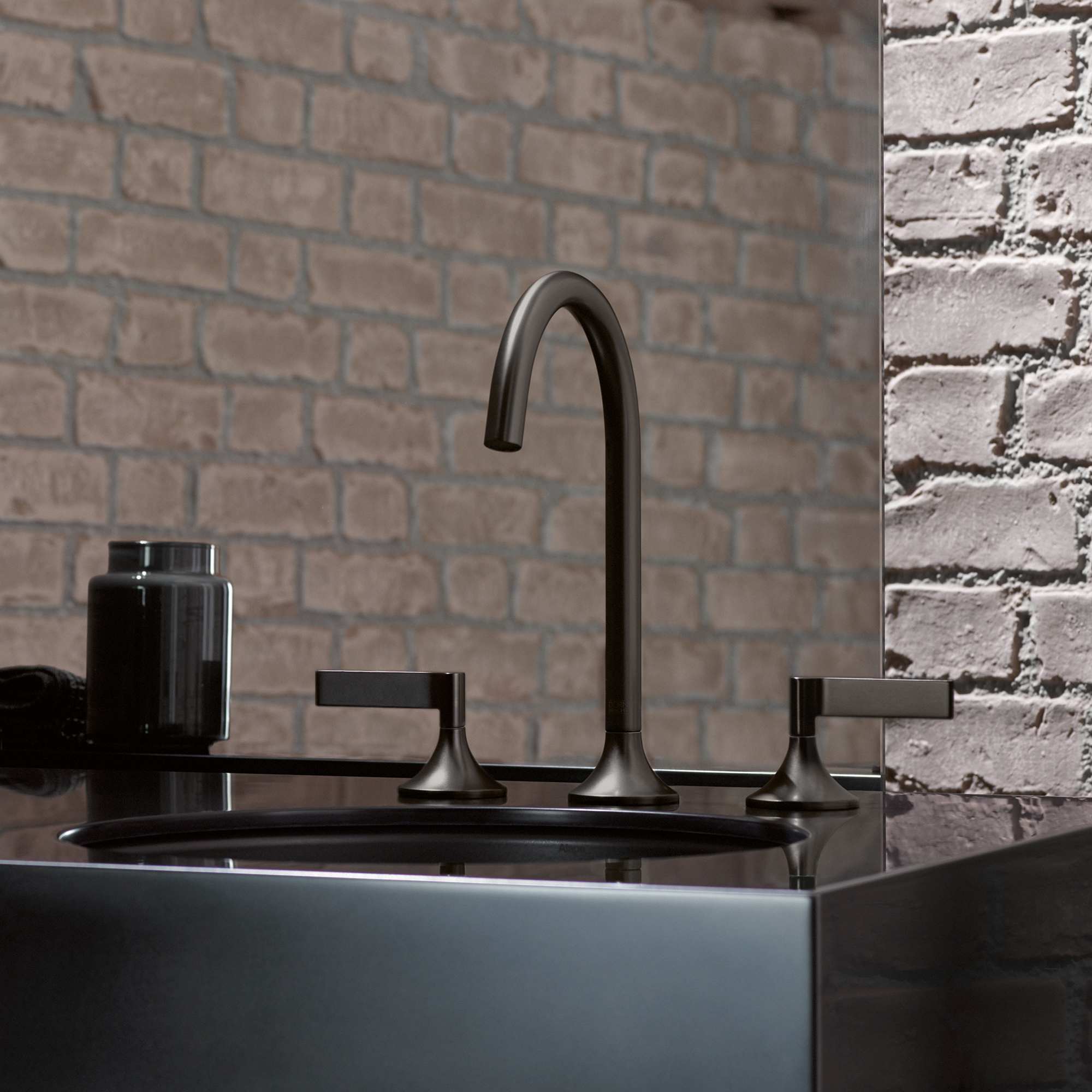 VAIA Смеситель для раковины на три отверстия со сливным клапаном - Brushed Durabrass (23-каратное золото) 20713819-28 DornBracht - Вид №1