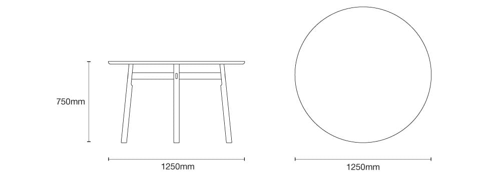 Круглый дубовый стол Case KIGUMI ARCH-00122246 - Вид №8