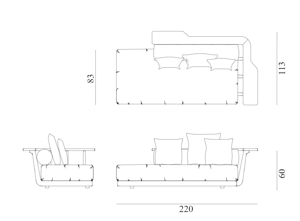 Садовый спальный мешок из красного дерева и ткани Exteta Sunset ARCH-00144695 - Вид №19
