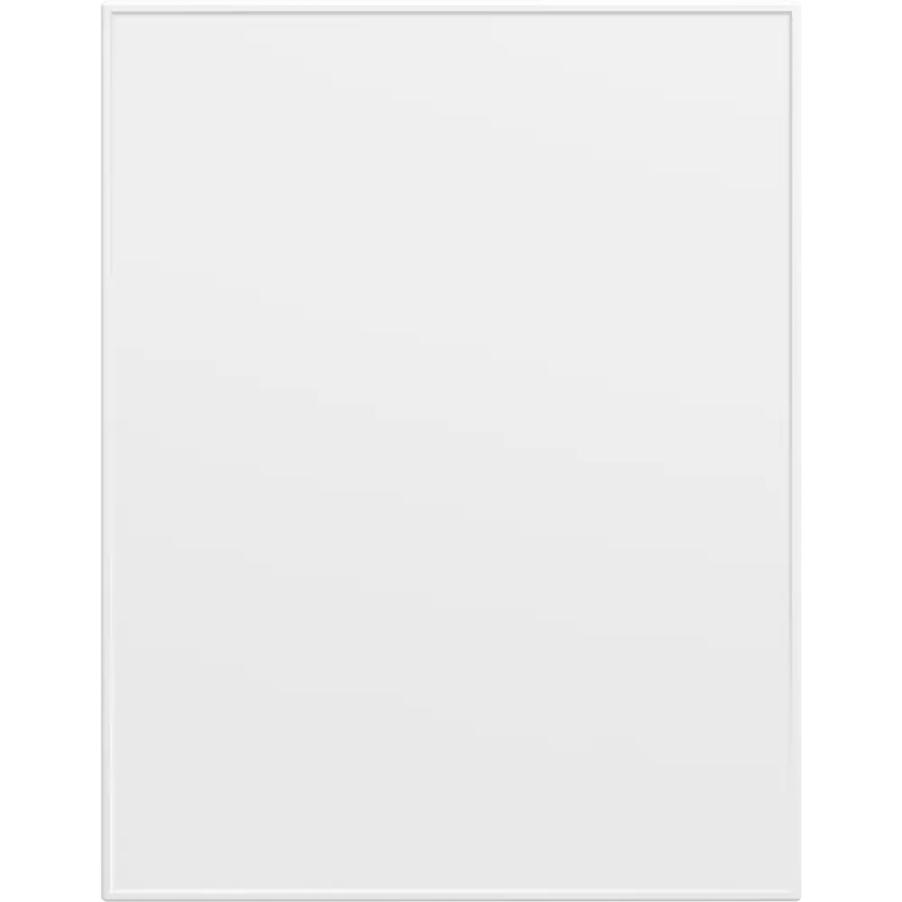 Фасад кухонный DELINIA ID Инта белый с геометрической филенкой 59.7×76.5 см 89340167 STLM-0864779 - Вид №1