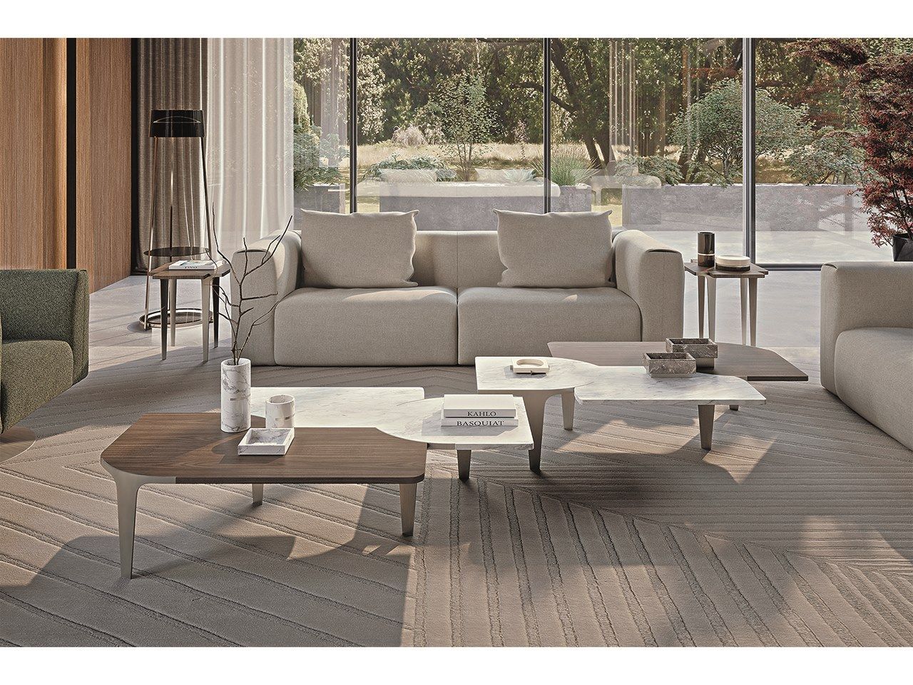 Высокий квадратный деревянный журнальный столик Turri Soul ARCH-00133605 - Вид №2