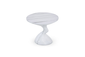 Круглый журнальный столик из стекловолокна