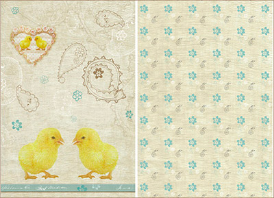 01085 Декупажная карта 30.8 x 44 см СК "Цыплятки" Чип-Арт 