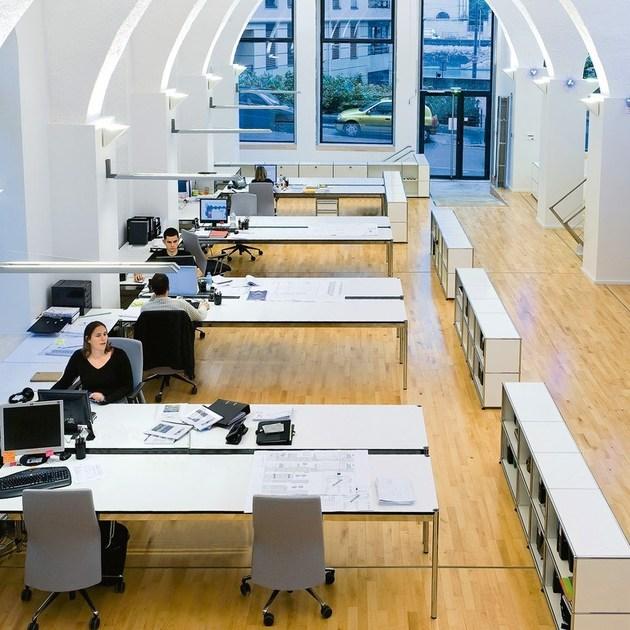 USM Прямоугольный операционный стол из ламината Usm haller table sun-id-1423384 - Вид №6